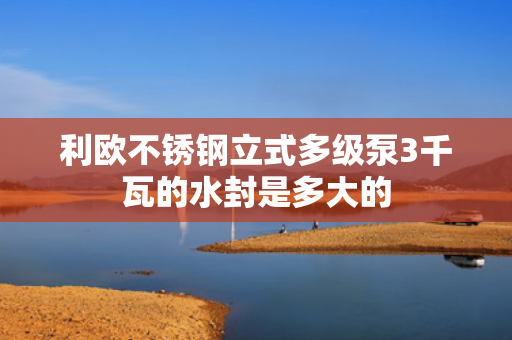 利歐不銹鋼立式多級泵3千瓦的水封是多大的