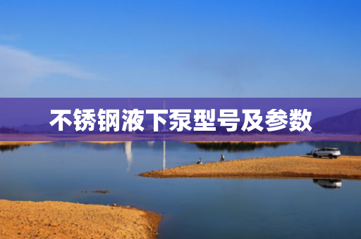 不銹鋼液下泵型號及參數(shù)