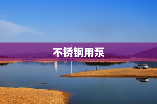 不銹鋼用泵