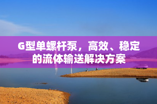 G型單螺桿泵，高效<div   id=