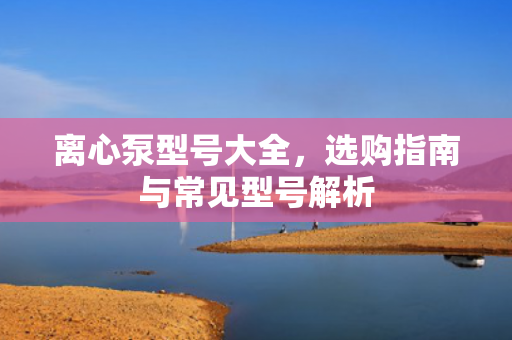 離心泵型號大全，選購指南與常見型號解析