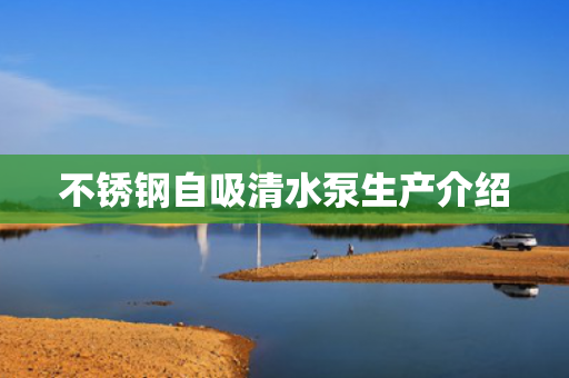 不銹鋼自吸清水泵生產(chǎn)介紹