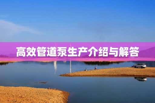 高效管道泵生產(chǎn)介紹與解答