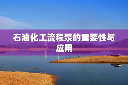 石油化工流程泵的重要性與應(yīng)用