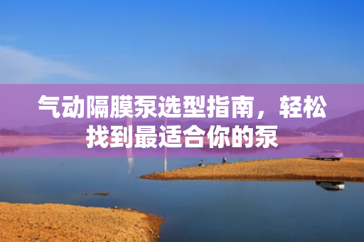 氣動隔膜泵選型指南，輕松找到最適合你的泵