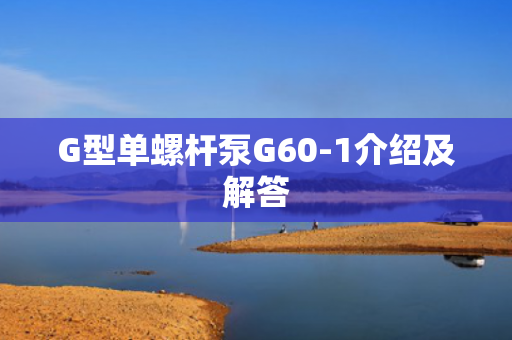 G型單螺桿泵G60-1介紹及解答