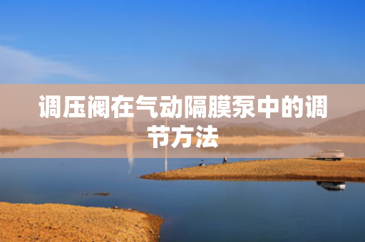 調(diào)壓閥在氣動隔膜泵中的調(diào)節(jié)方法