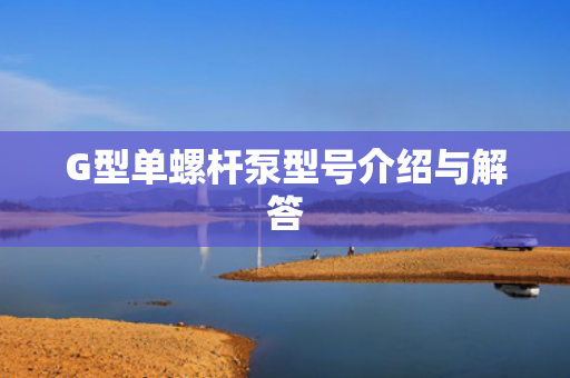 G型單螺桿泵型號介紹與解答