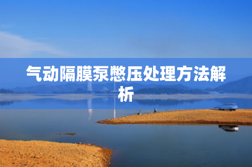 氣動隔膜泵憋壓處理方法解析