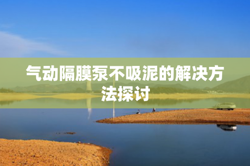 氣動隔膜泵不吸泥的解決方法探討