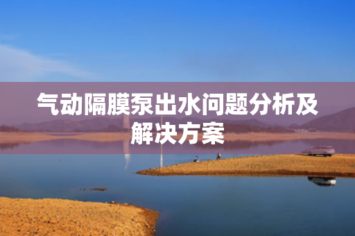 氣動隔膜泵出水問題分析及解決方案