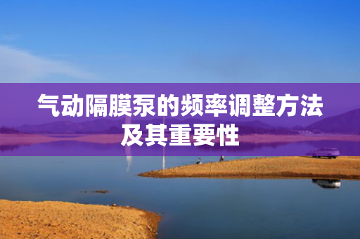 氣動(dòng)隔膜泵的頻率調(diào)整方法及其重要性