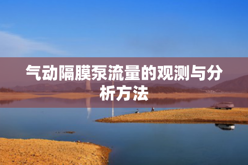 氣動隔膜泵流量的觀測與分析方法