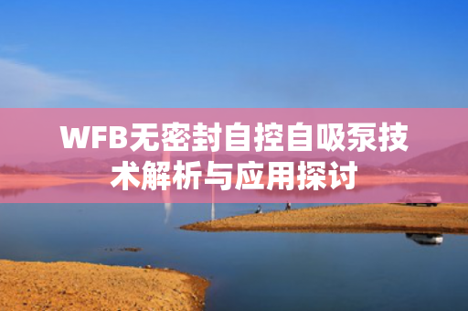 WFB無密封自控自吸泵技術(shù)解析與應(yīng)用探討