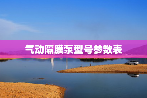 氣動隔膜泵型號參數(shù)表